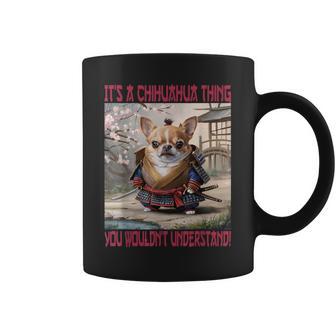 Samurai Chihuahua Thing Dog Coffee Mug - Thegiftio UK