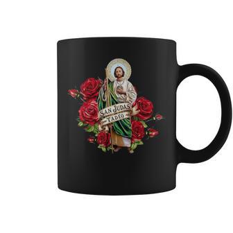 San Judas Tadeo Rose Coffee Mug - Thegiftio UK