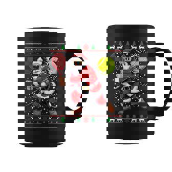 Santa Jugador De Tenis Navidad Navidad Holiday Hombres Es Taza de café - Regaloses