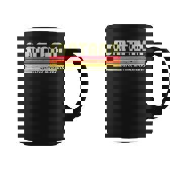 Santana Apellido Divertido Retrointage 80S 90S Birthday Reunion Taza de café - Regaloses