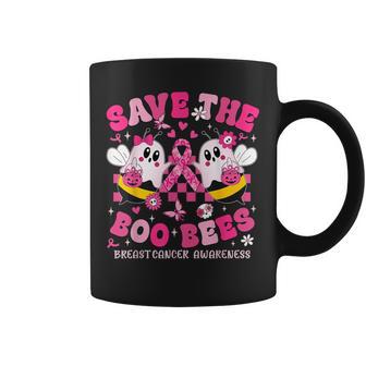 Save The Boo Ghost Bees Breast Cancer Awareness Men Coffee Mug - Thegiftio UK