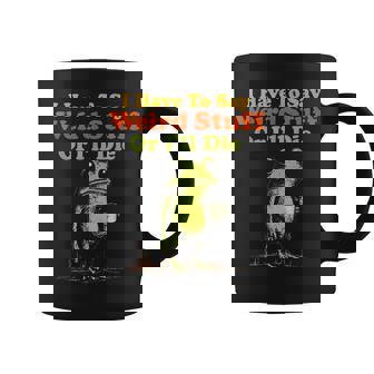 I Have To Say Weird Stuff Or I'll Die Frog Meme Retro Coffee Mug - Monsterry
