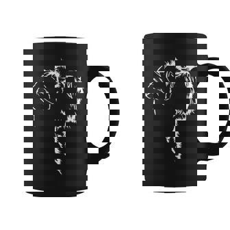 Schnauzer Portraitilhouette Hund Mittelschnauzer Hunde Tassen - Geschenkecke