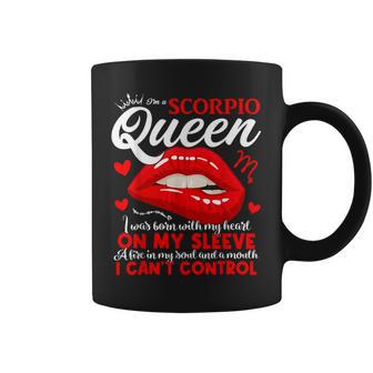 Scorpio Queen Scorpio Zodiac Sign Girls Lady Birthday Coffee Mug - Thegiftio UK