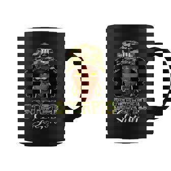 Scorpio Season Black Woman With Camo Hat Birthday Girls Coffee Mug | Mazezy