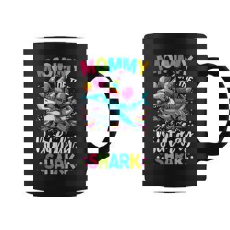 Shark Birthday Mommy Birthday Mom Girl Boy Matching Coffee Mug - Thegiftio