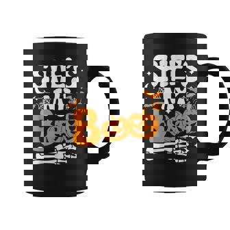 She's My Boo Pumpkin Matching Couple Halloween Women Coffee Mug | Mazezy