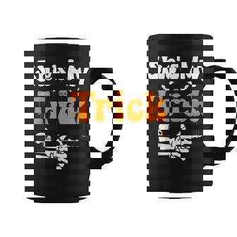 She's My Trick Skeleton Couples Matching Halloween Couple Coffee Mug - Monsterry