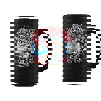 Shiba Inu Chien Japonais Cerisier Fleurakura Mount Fuji Tasse - Cadeauxyz