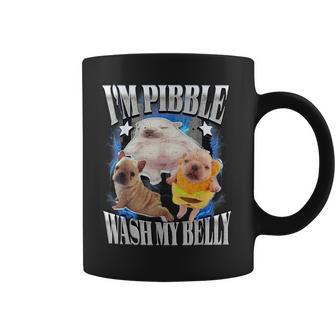 Silly Meme Pibble Meme Wash My Belly Clean My Belly Meme Coffee Mug - Thegiftio UK