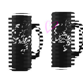 Sissy With Pink Heart Fun Aunt Grandma Mom Coffee Mug - Monsterry