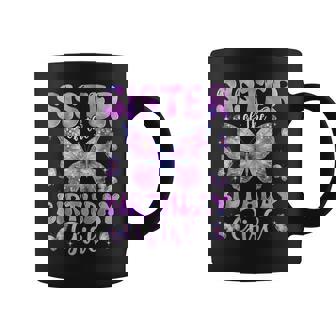 Sister Of The Birthday Girl Butterfly Family Matching Coffee Mug | Seseable FR