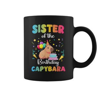 Sister Of The Birthday Girl Capybara Bday Party Family Coffee Mug - Thegiftio UK