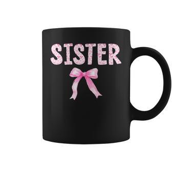 Sister Birthday Squad Matching Coquette Bow Family Party Coffee Mug - Thegiftio UK