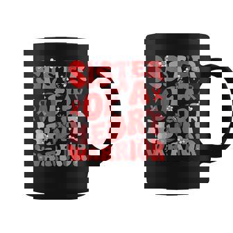 Sister Of A Heart Warrior Heart Disease Awareness Chd Go Red Coffee Mug | Seseable CA