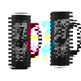 Six Seven Ice Cream Drip Meme 67 Gen Alpha Slang 6 7 Coffee Mug | Mazezy