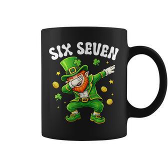 Six Seven Leprechaun Dabbing 67 Meme St Patrick's Day Boys Coffee Mug - Thegiftio UK