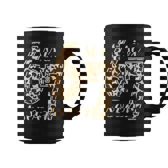 Six Seven Meme 6-7 Number Leopard Print Gen Z Gen Alpha Coffee Mug | Mazezy