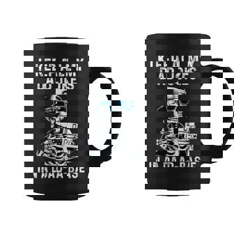 Skeleton Dad Jokes Retro Dad-A-Base Halloween Fathers Day Coffee Mug - Monsterry
