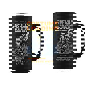 Skeleton Gamer Costume Loading Please Wait Halloween Coffee Mug | Mazezy