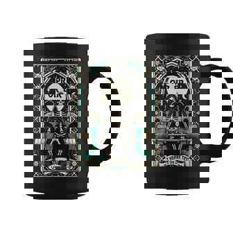 Skeleton Gym Halloween Pump Cover Pr Or Er Card Tarot Coffee Mug | Mazezy
