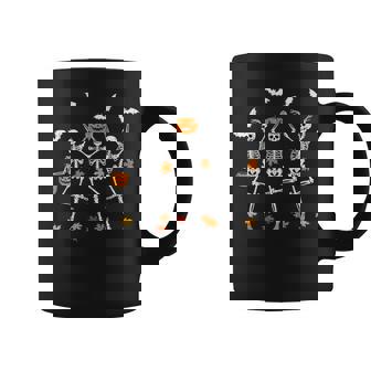 Skeleton Spooky Dancing Fall Halloween Thanksgiving Dance Coffee Mug - Thegiftio