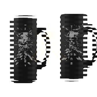 Skull Sword Y2k Grunge Aesthetic Goth Alt Gothic Vintage Men Coffee Mug | Mazezy