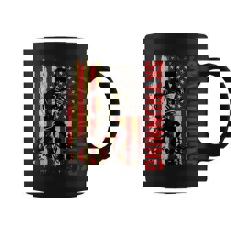 Skyrunning American Flag Vintage 4th Of July Patriotic Coffee Mug | Mazezy