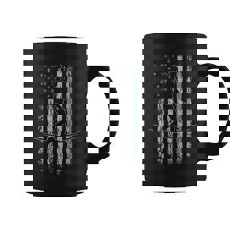 The Slacklining USA Flag Retro Slackliner Men Slacklining Coffee Mug | Mazezy