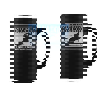 Slalom Waterskiing Wakeboard Ski Lake Blue Coffee Mug | Mazezy