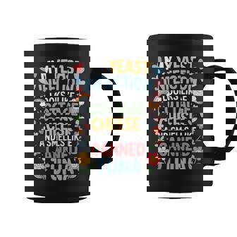 Smells Like Canned Tuna Inappropriate Humor Yeast Infection Coffee Mug - Monsterry