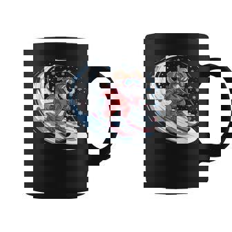 Snow Dog Skiing Puppy Cute Winter Sports Ski Meme Dog Coffee Mug | Mazezy