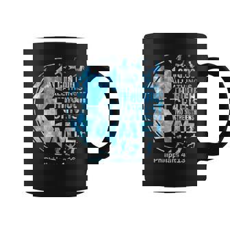 Soccer- Christian I Can Do All Things Religious Boy Men Coffee Mug - Thegiftio