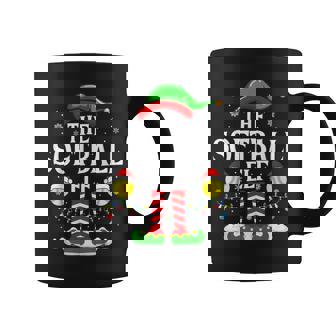 The Softball Elf Matching Xmas Softball Christmas Coffee Mug - Seseable