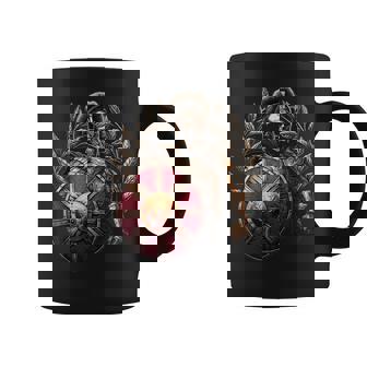 Soldado Romano Armadura Calavera Taza de café - Regaloses