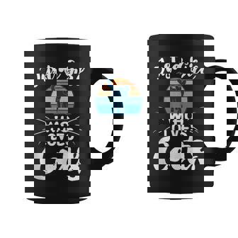 Solo Una Chica Que Ama Gatos Lindo Gato Amante Regalos In Mangas Taza de café - Regaloses