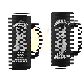Somebunny Loves Web Cute Easter Bunny Web Er Coffee Mug | Mazezy