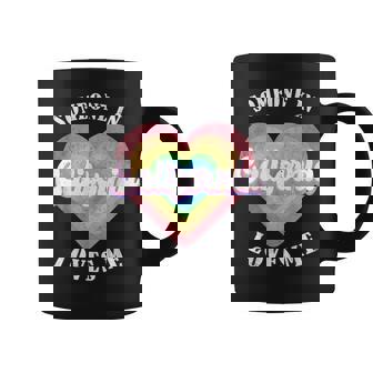 Someone In California Loves Me Heart Retro Groovy Coffee Mug - Thegiftio