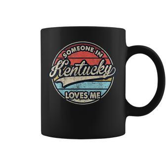 Someone In Kentucky Loves Me Us State Cool Retro Coffee Mug - Thegiftio UK