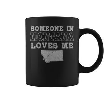 Someone In Montana Loves Me Vintage Us State Coffee Mug - Thegiftio UK