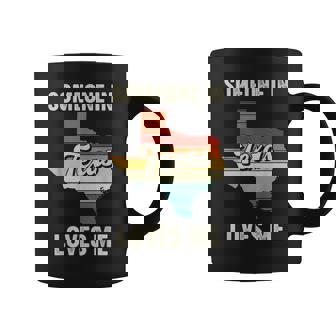 Someone In Texas Loves Me Retro Texas Vintage State Coffee Mug | Seseable CA