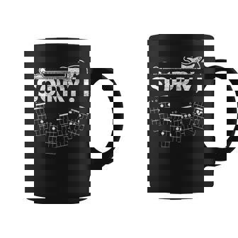 Sorry I-Dgaf Accords De Guitare Amusants Avec Message Caché Pour Amoureux Tasse - Cadeauxyz