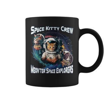 Space Kitty Crew Meowter Space Explorers Cute Cosmic Kitten Coffee Mug - Thegiftio UK