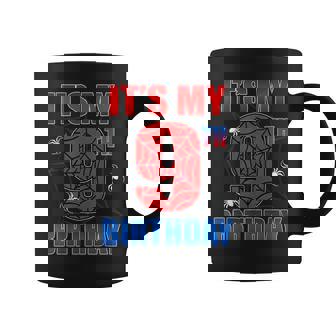 Spider Web 9 Years Old It's My 9Th Birthday Boy Party Coffee Mug - Thegiftio