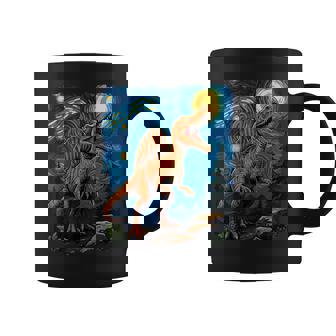 Spinosaurus Dinosaur Prehistoric Starry Night Van Gogh Dino Coffee Mug | Seseable CA
