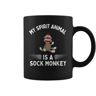 My Spirit Animal Is A Sock Monkey Sock Monkey Coffee Mug - Thegiftio UK