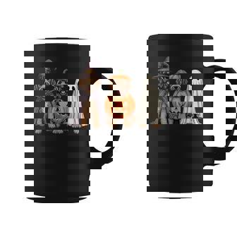 Spooky Ghost Goldendoodle Pumpkin Halloween Doodle Dog Lover Coffee Mug - Monsterry