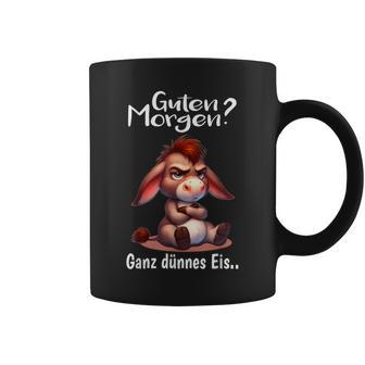 Spruch Morgenmuffel Müde Langschläfer Guten Morgen Esel Tassen - Geschenkecke