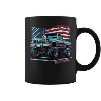 Squarebody Lifted Four Wheel Drive Classic Retro Truck Coffee Mug - Thegiftio UK