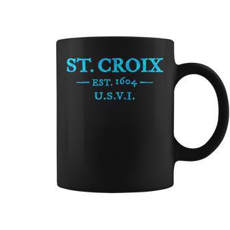 St Croix Retro Throwback Letter Colorful Vacation Souvenir Coffee Mug - Thegiftio UK